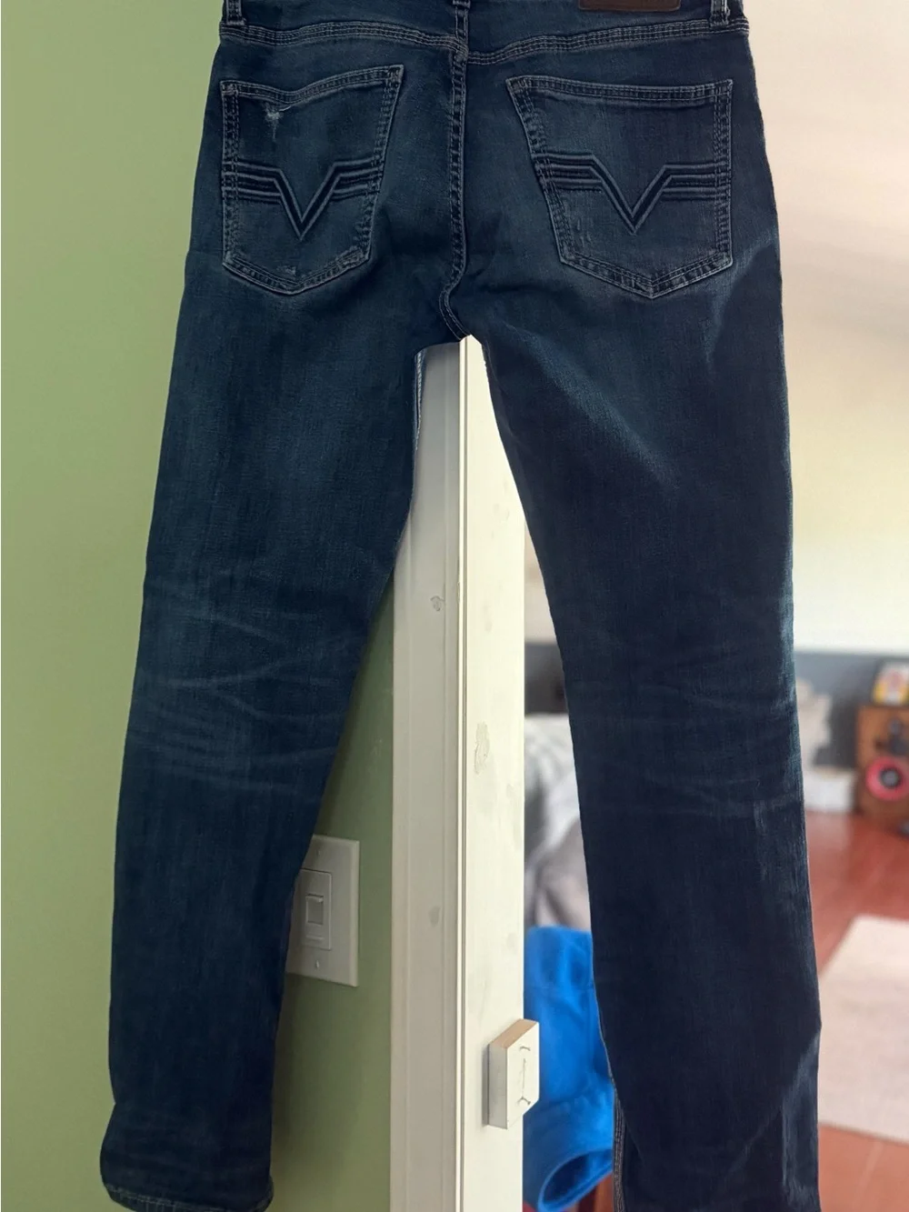 BKE Men's Dark Blue Slim Stretch Jeans